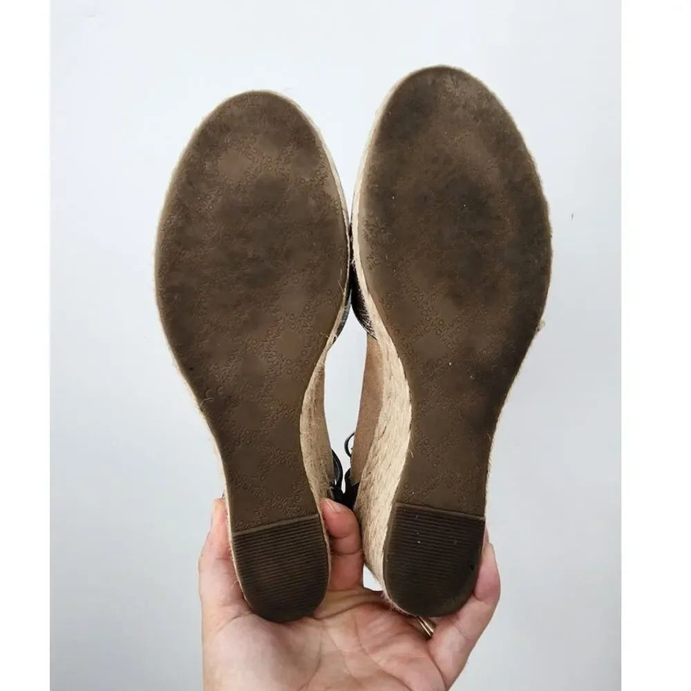 Women's Vionic Lace Up Espadrilles Silver Tan Cap Toe Size 10